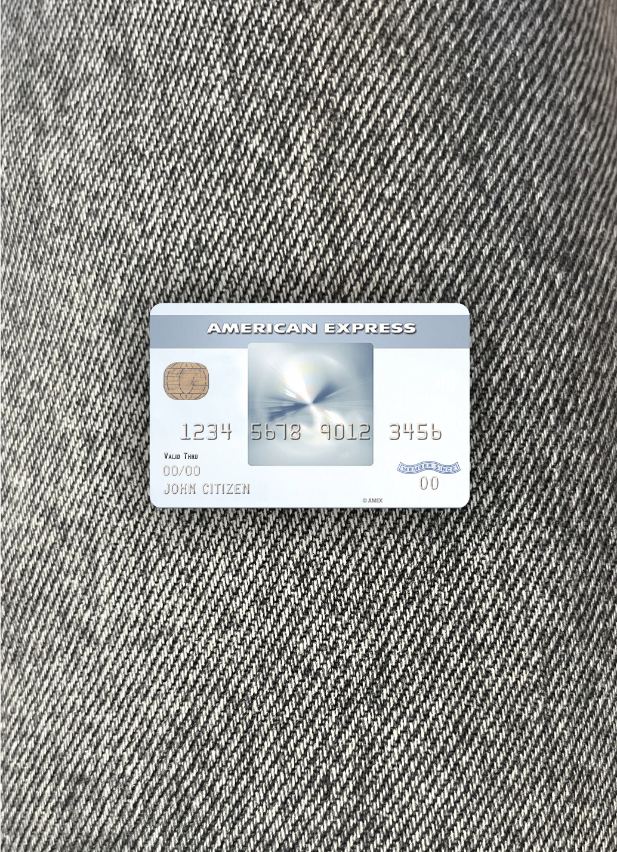 Download USA New York CFSB bank AMEX everyday® credit card photolook front Photoshop template